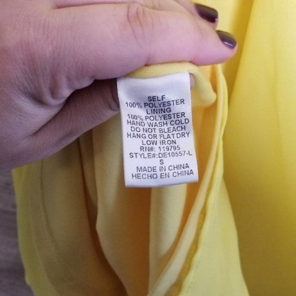 Lulu's Women's Strappy Together Yellow Backless Fit & Flare Mini Dress Size S - Picture 5 of 6